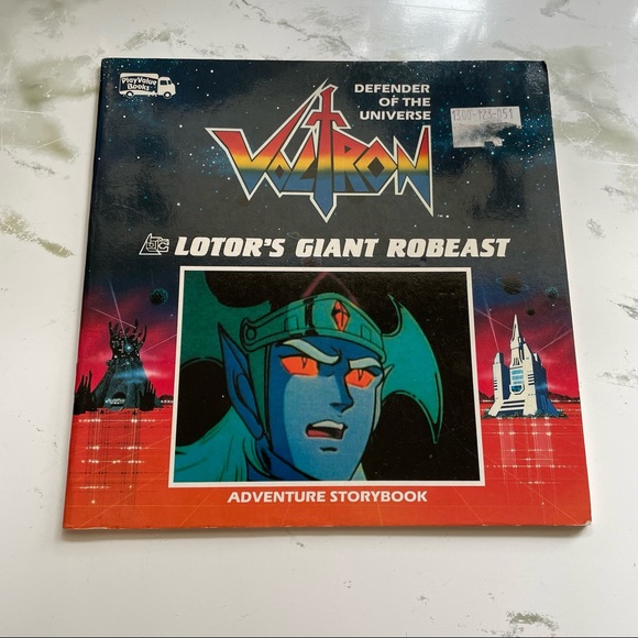 Vtg 1984 Voltron Defenders Of Universe Lotor's Giant Robeast Adventure Storybook - Picture 1 of 3